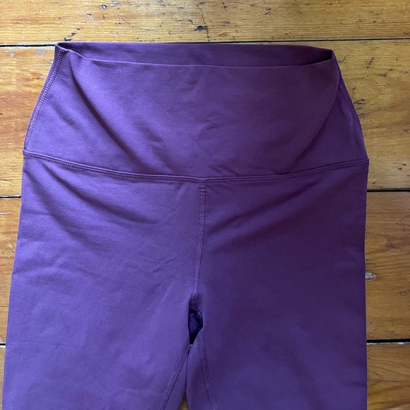 Maroon High Rise Leggings - Picture 3 of 8